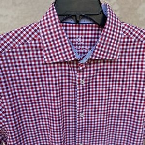 NW Bugatchi Uomo 💯 Cotton Dress Shirt Sz XL